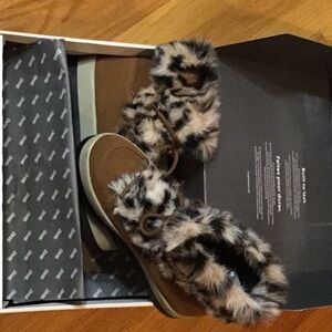 Faux fur boot